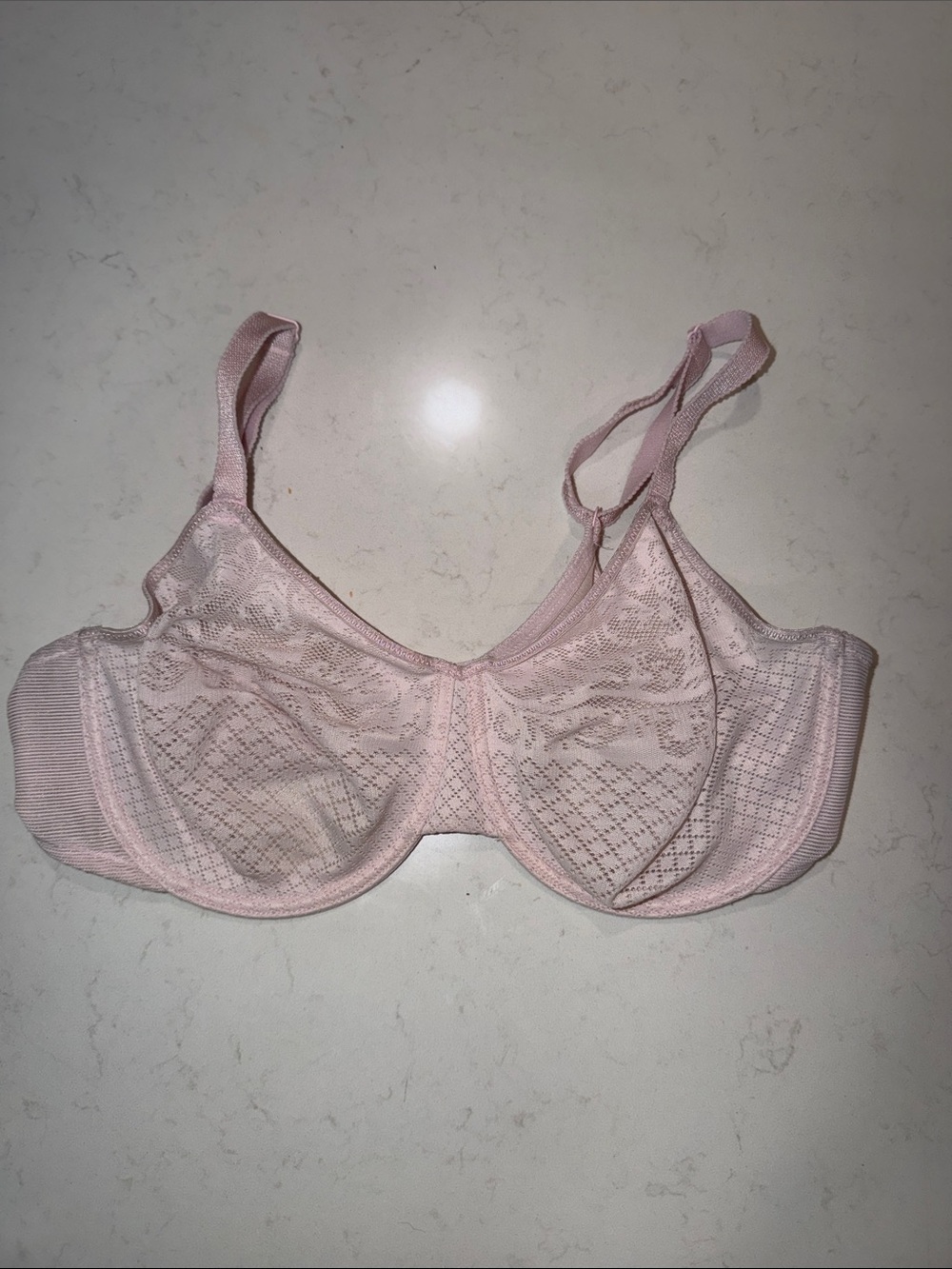 Wacoal Light Pink Lace Visual Affects Minimizer Bra